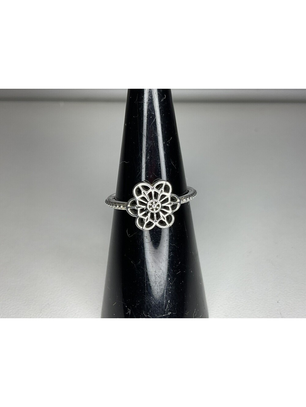 Pandora Floral Daisy Lace Ring Sz 4.5